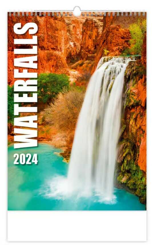 Nástěnný kalendář Waterfalls