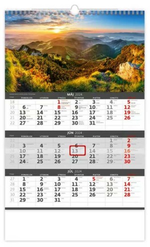 Kalendář Slovensko - tříměsíční - Reklamnepredmety