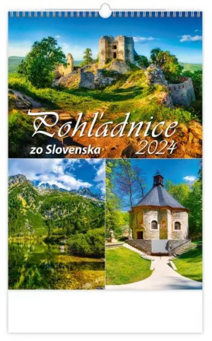 Nástěnný kalendář Pohlednice ze Slovenska - Reklamnepredmety