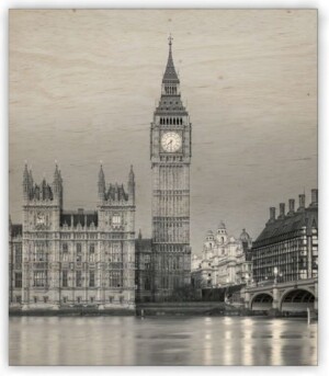 Drevený obraz Big Ben