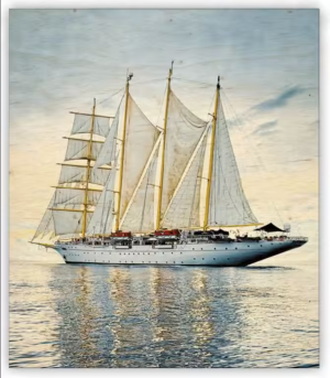 Dřevěný obraz Sailing - Reklamnepredmety