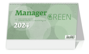 Stolní kalendář Manager Green - Reklamnepredmety