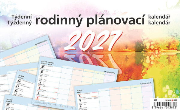 Kalendář Týdenní rodinný plánovací kalendář
