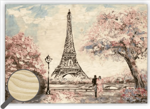 Dřevěný obraz Eiffel Tower