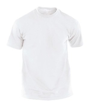 Hecom White bílé tričko pro dospělé - Reklamnepredmety