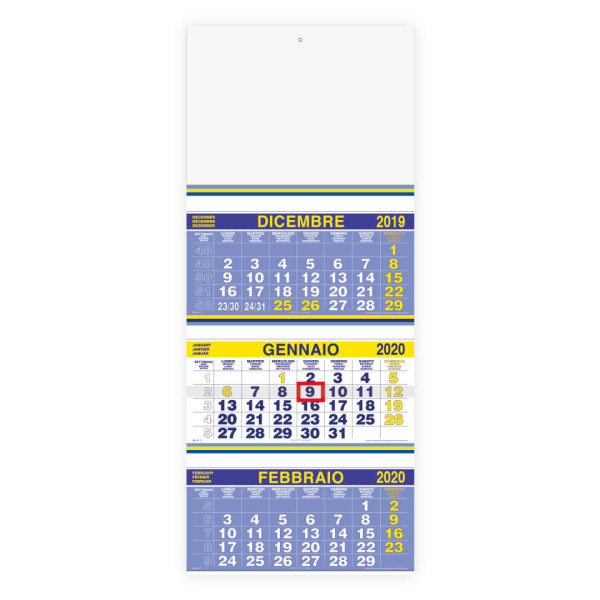 Trio Fluo Verde nástěnný kalendář