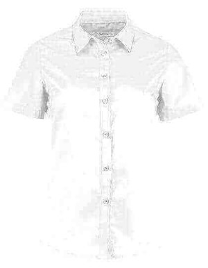 K241 Women`s Tailored Fit Poplin Shirt Short Sleeve - Reklamnepredmety