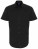 PW246 Mens Stretch Fit Poplin Short Sleeve Cotton Shirt - PW246_Black - variant Ls 1000268555