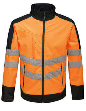 RG625 Softshellová bunda Pro Hi-Vis - Reklamnepredmety