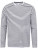 SFM204 Unisex Long Sleeved Striped T - SFM204_White_Oxford-Navy - variant Ls 1000251385
