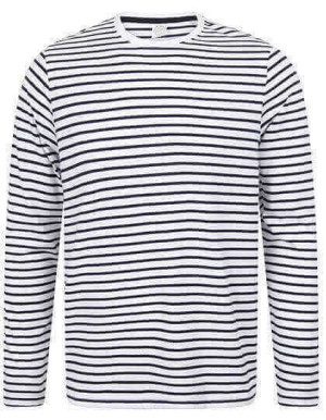 SFM204 Unisex Long Sleeved Striped T - Reklamnepredmety