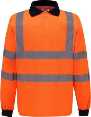 YK310 Hi-Vis Polo s dlouhým rukávem - Reklamnepredmety