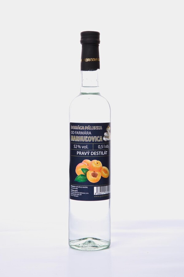 Domácí pálenka od FARMÁŘE - Meruňlovice 52%, 500 ml