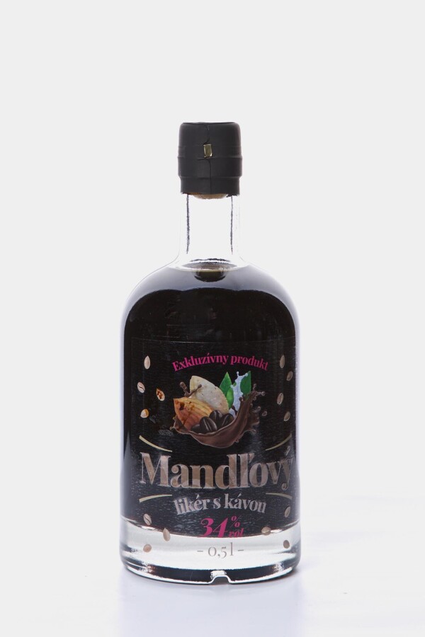 Mandlový likér s kávou 34%, 500 ml