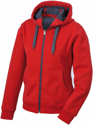 Dámská mikina s kapucí, zip - Reklamnepredmety