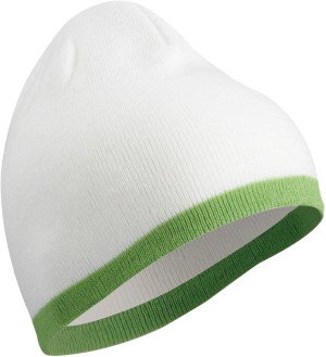 Pletená čepice s kontrastním okrajem - Reklamnepredmety