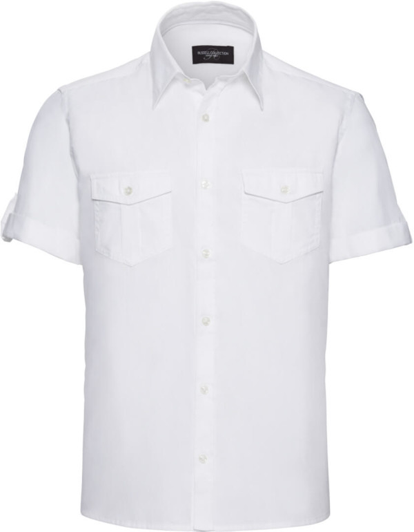 Twill košile, krátký rukáv
