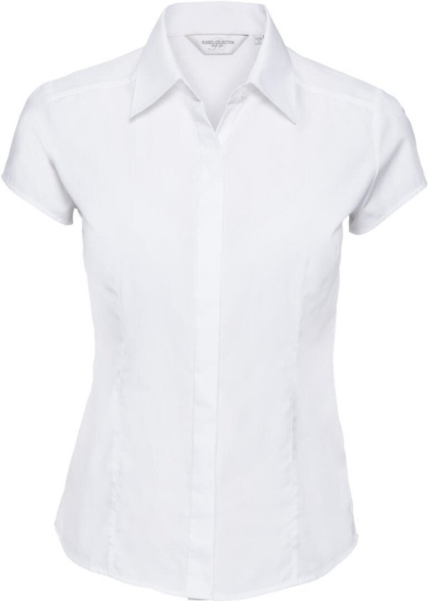 Dámská ppelínová košile s krátkým rukávem