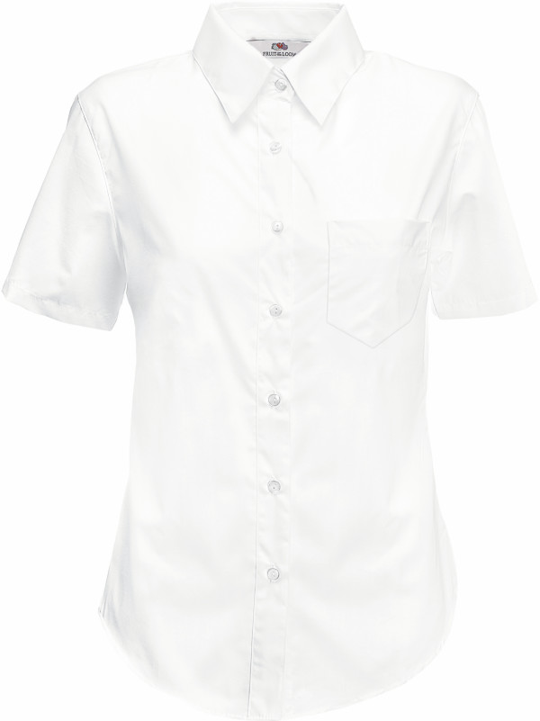 Dámská popelínová košile s krátkým rukávem