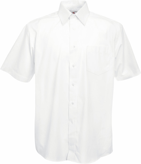 Pánská popelínová košile s krátkým rukávem