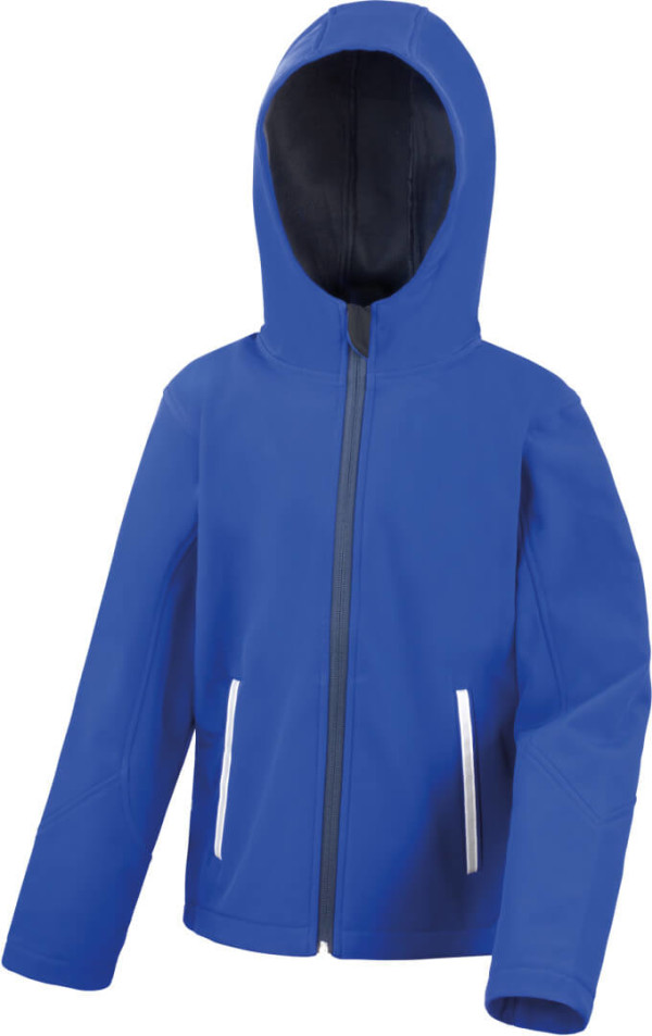 Dětská softshellová bunda s kapucí