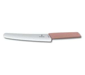 Victorinox Swiss Modern Nůž na pečivo a cukroví 22 cm -meruňkově růžová - Reklamnepredmety