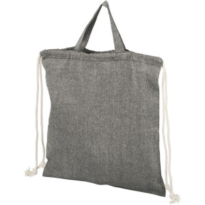 Pheebs šňůrkový batoh z recyklované bavlny 150 g/m². - Reklamnepredmety