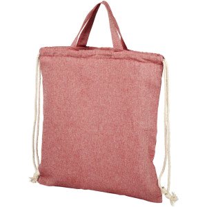 Pheebs šňůrkový batoh z recyklované bavlny 150 g/m². - Reklamnepredmety