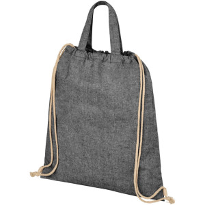 Pheebs šňůrkový batoh z recyklované bavlny 210 g/m² - Reklamnepredmety