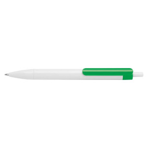 Bílé plastové kuličkové pero - Reklamnepredmety