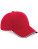 5-panelová kšiltovka Authentic - Piped Peak - CB25c_Classic-Red_Black_White - variant Ls 1000294041