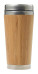 Cestovní kelímek z bambusu s termoizolací. Objem 400ml. Středně hnědá. - F5101800PK2_b - variant Gi F5101800PK2
