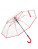Deštník s pevnou rukojetí FARE®-Pure - FA7112_Transparent_Red - variant Ls 1000296829