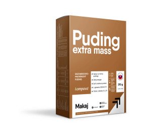 Extra Mass Puding karton / 6 x 35 g / 6 dávek - Reklamnepredmety