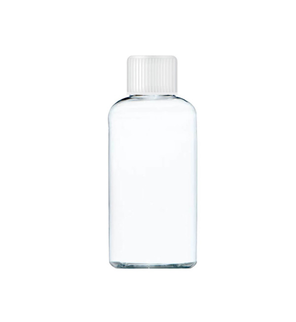 Transparentní láhev s bílým uzávěrem 80 ml