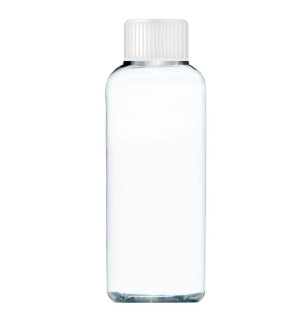 Transparentní láhev s bílým uzávěrem 90ml