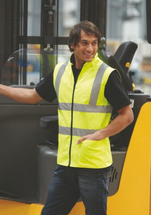 Oboustranná vesta Hi-Vis Fleece - Reklamnepredmety