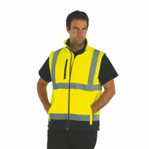 Hi-Vis Softshell Bodywarmer - Reklamnepredmety