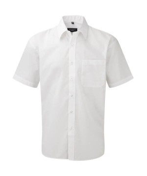 Popelínová košile s krátkým rukávem a kapsou - Reklamnepredmety