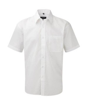 Popelínová košile s krátkým rukávem a kapsou - Reklamnepredmety