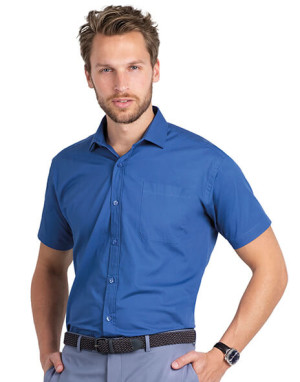 Pánská popelínová košile s krátkým rukávem - Reklamnepredmety