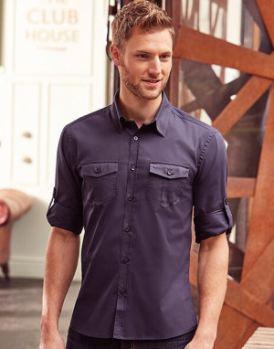 Pánská košile Roll Sleeve s dlouhými rukávy - Reklamnepredmety