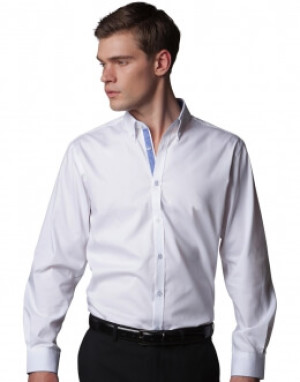 Košile s dlouhými rukávy Contrast Premium Oxford - Reklamnepredmety