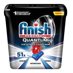 Tablety do myčky - gelové, FINISH Quantum Ultimate, 51ks v balení